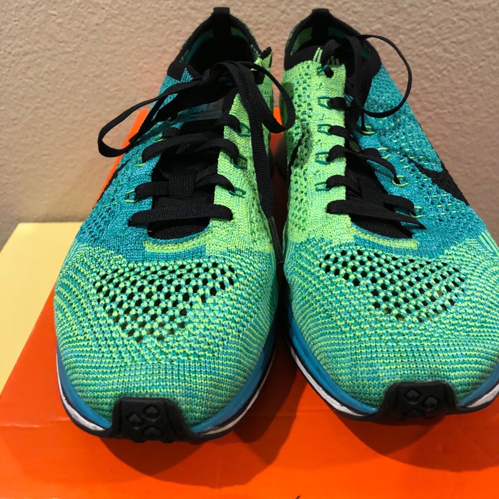 Nike Flyknit Racer Sport Torq/Black Lucid Green
